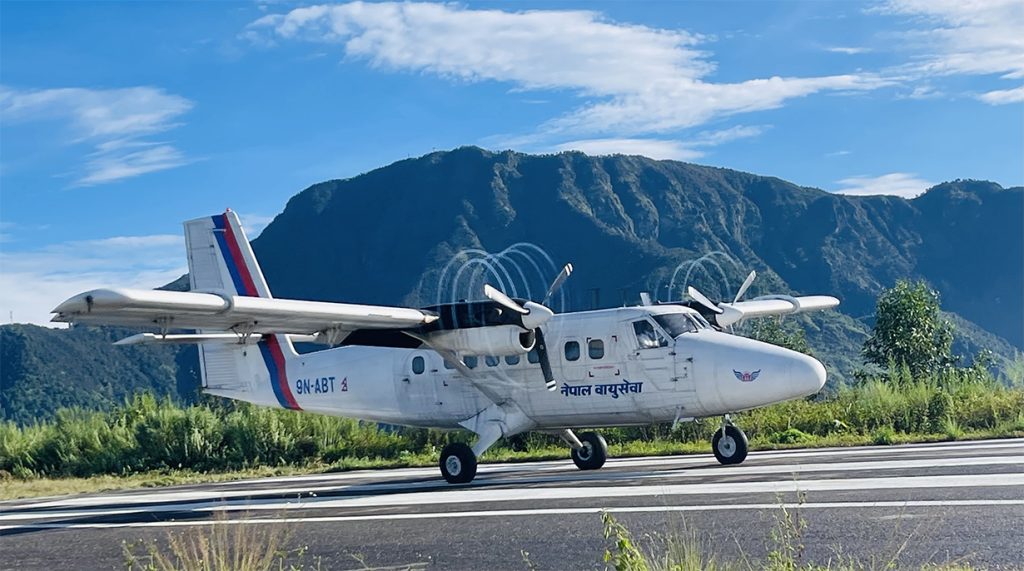 गुल्मीमा आजदेखि सातामा चार पटक हवाई उडान सुरु