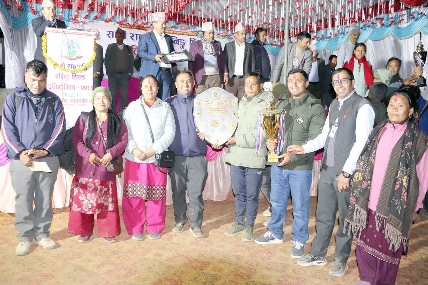 राष्ट्रपति रनिङ शिल्डको उपाधि नारायण माविलाई