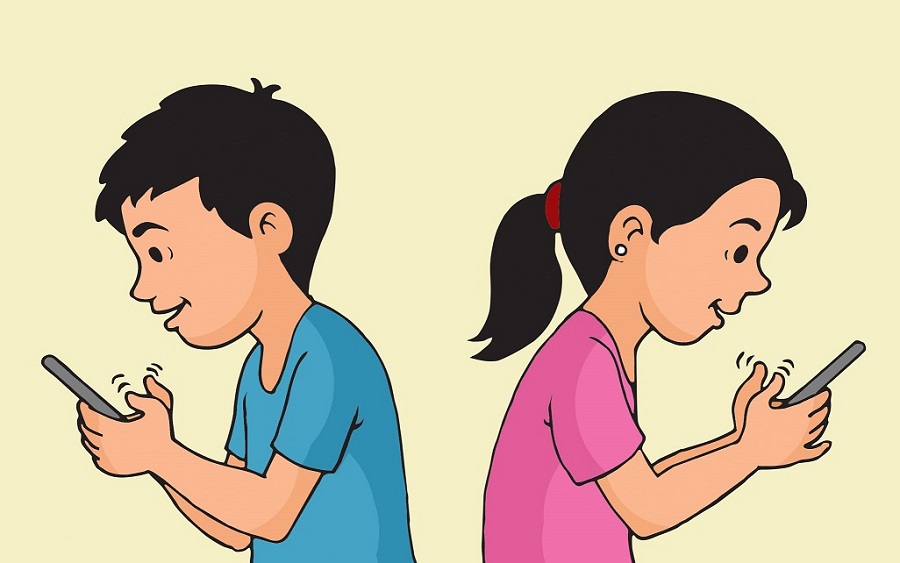 इन्टरनेटमा फस्दै बालबालिका