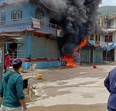 गुल्मीको एक पसलमा आगलागी हुँदा एकको मृत्यु दुई घाइते