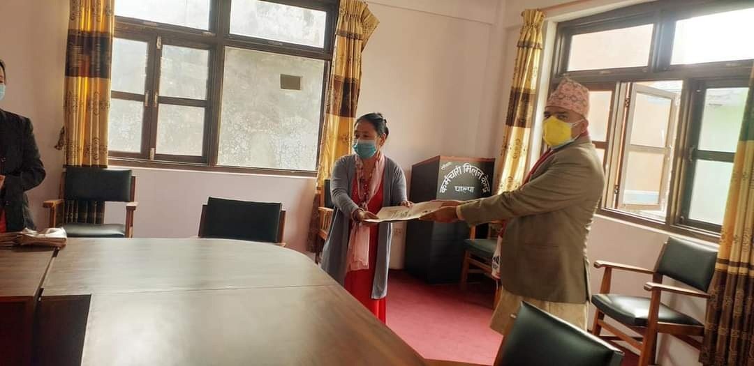 अनेम संघ पाल्पाले बुझायो हिंसा विरुद्ध सरकारलाई ज्ञापन पत्र
