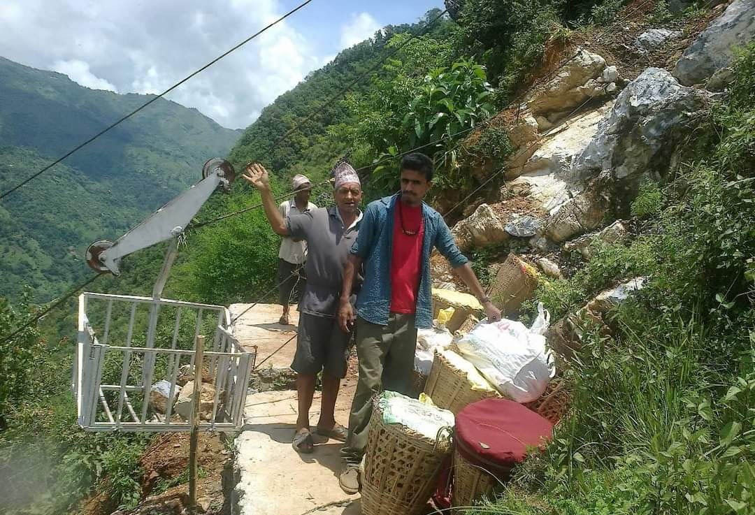 सडकको पहुँचसँगै वैकल्पिक बन्यो ग्राभिटी रोपवे