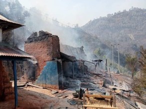 आफ्नै घरमा आगो लगाउने पक्राउ