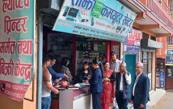तानसेनमा दीगो तथा सम्मानित रोजगारीका लागि सीप कार्यक्रमको निरीक्षण