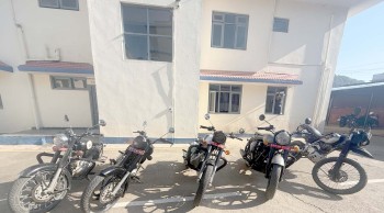 तानसेनमा ठूलो आवाज निकाल्ने मोटरसाइकल प्रहरी नियन्त्रणमा