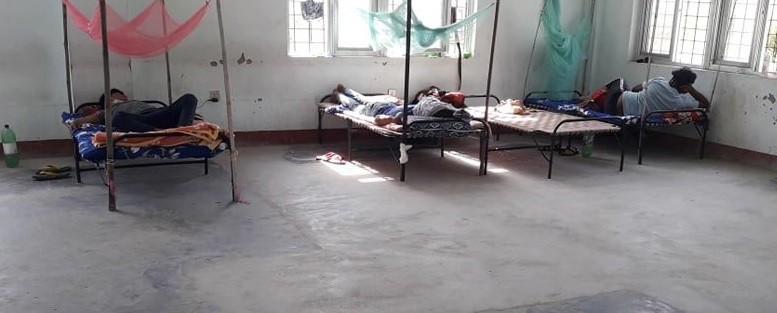 तिनाउले निर्माण गर्यो एक सय ४० बेडको क्वारेन्टाइन