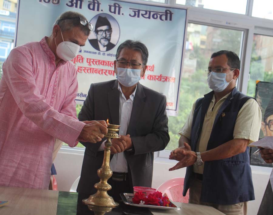 बीपी जयन्तीको अवसरमा तानसेनमा पुस्तकालय स्थापना
