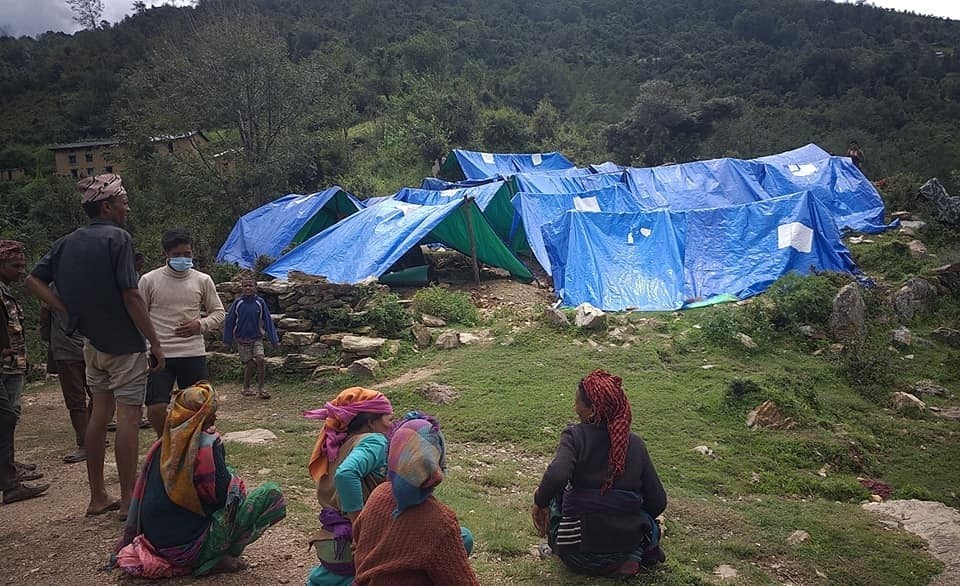 चिसो बढेसँगै बाढी–पहिरो पीडितलाई बासको चिन्ता
