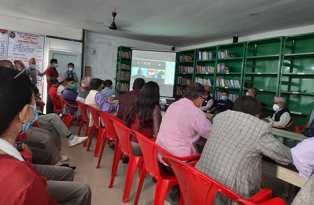 पाल्पामा वीपी स्मृति भवन र पुस्तकालयको समुद्घाटन