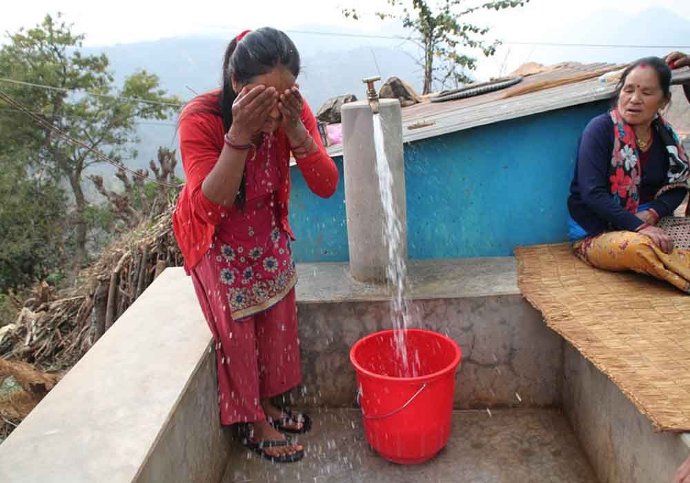 तानसेनको पिपलडाँडामा पुग्यो खानेपानी