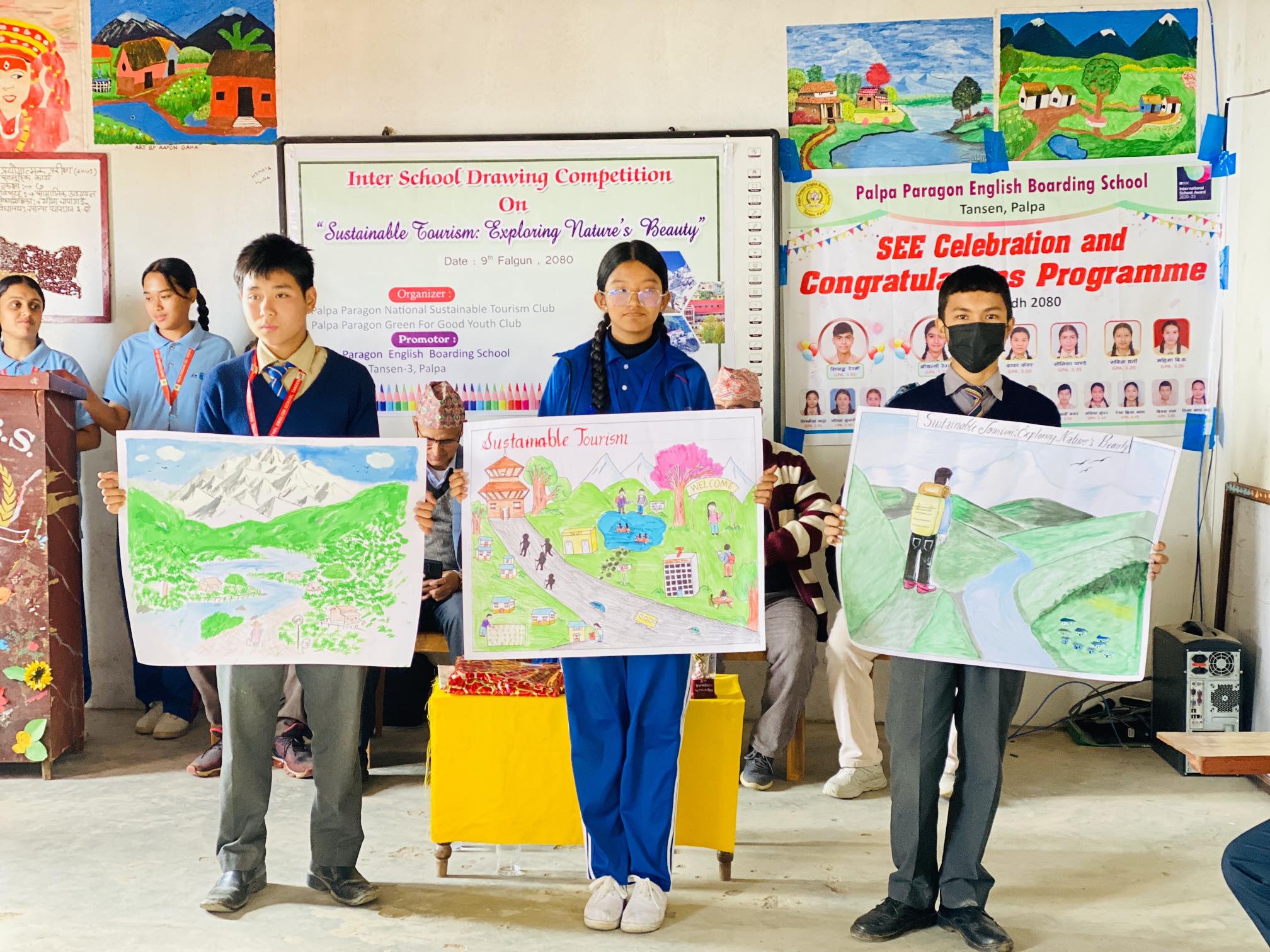 पाल्पाको प्यारागनमा ‘दिगो पर्यटन : प्राकृतिक सौन्दर्यता अन्वेषण’ विषयक चित्रकला