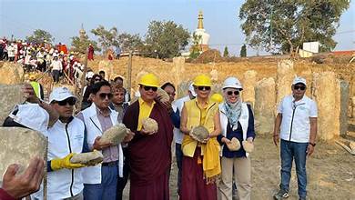 लुम्बिनीमा विश्व शान्ति मन्दिर निर्माण