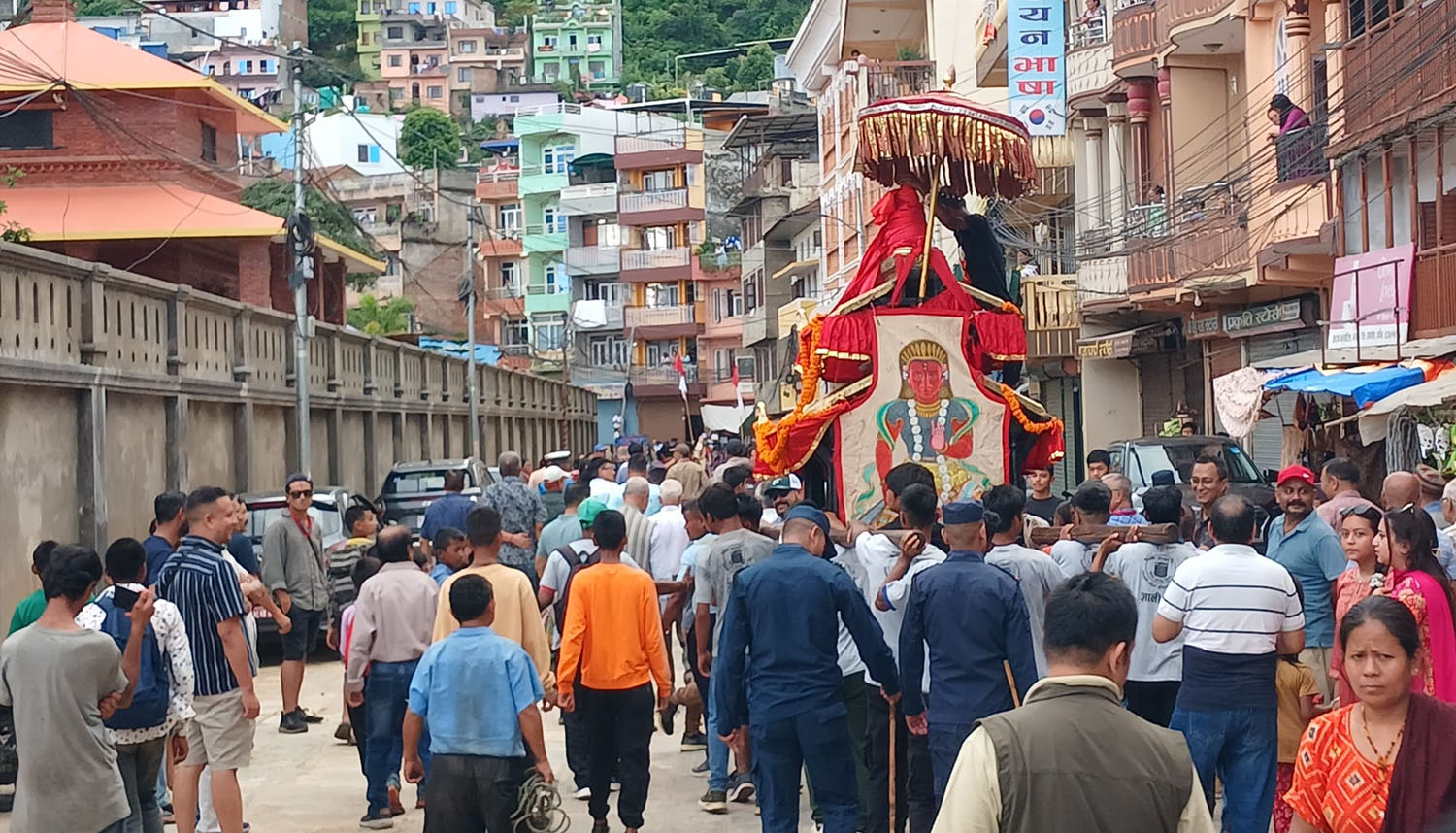 तानसेनमा निकालियो भिमसेन रथयात्रा