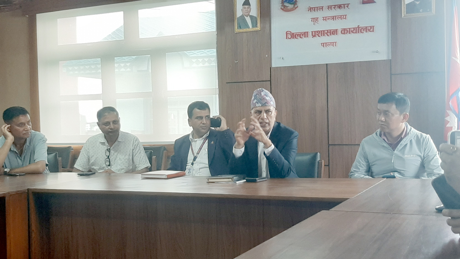 पाल्पाका नयाँ प्रजिअ पाण्डेद्वारा पत्रकारसँग भेटघाट