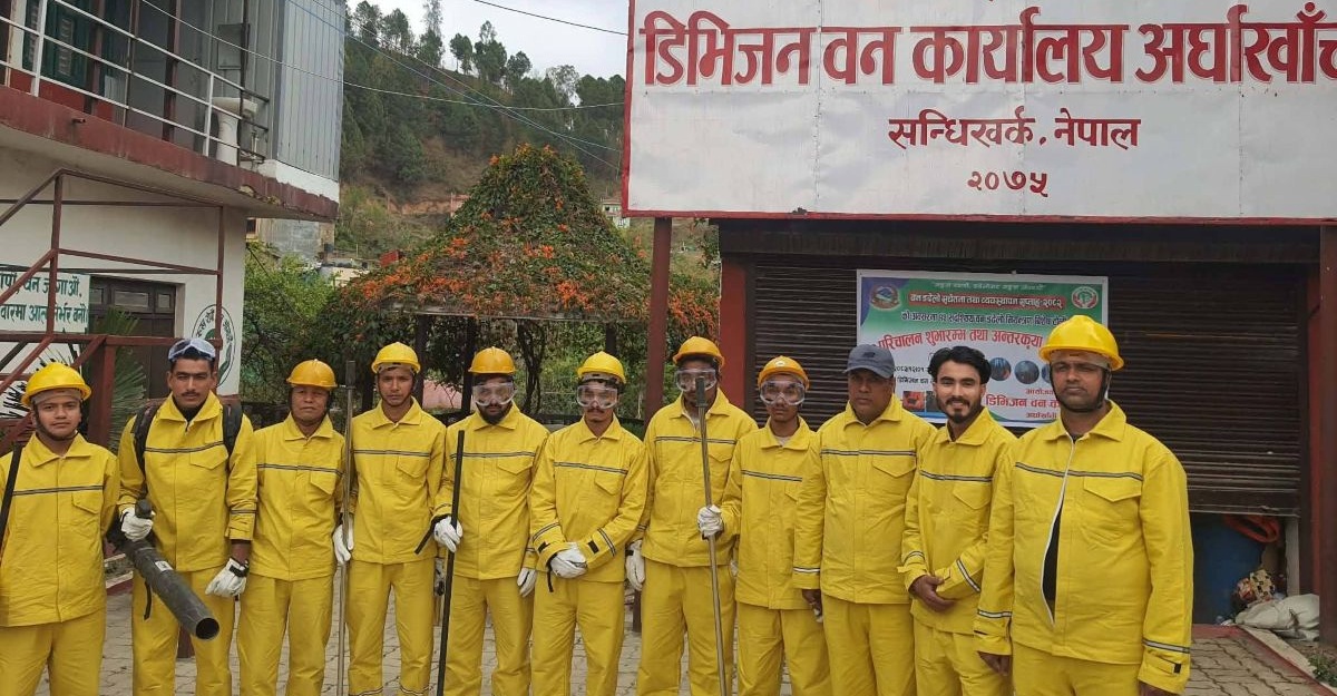 अर्घाखाँचीमा वन डढेलो नियन्त्रण गर्न टोली गठन