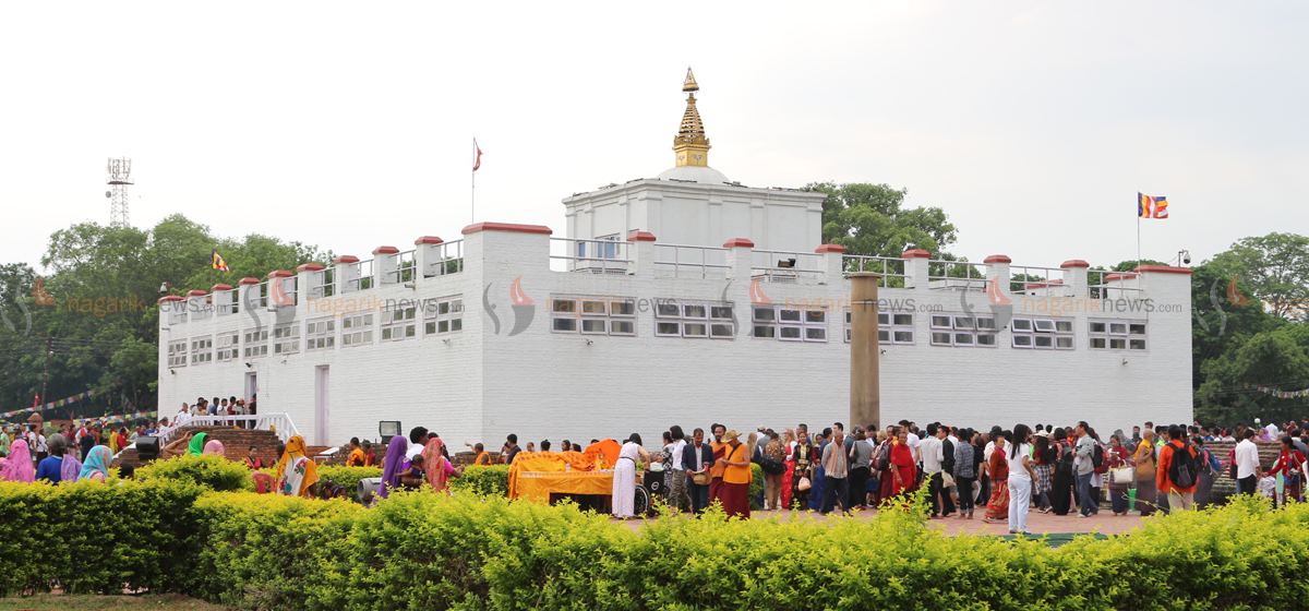 लुम्बिनीमा पर्यटक आगमन बढ्दै