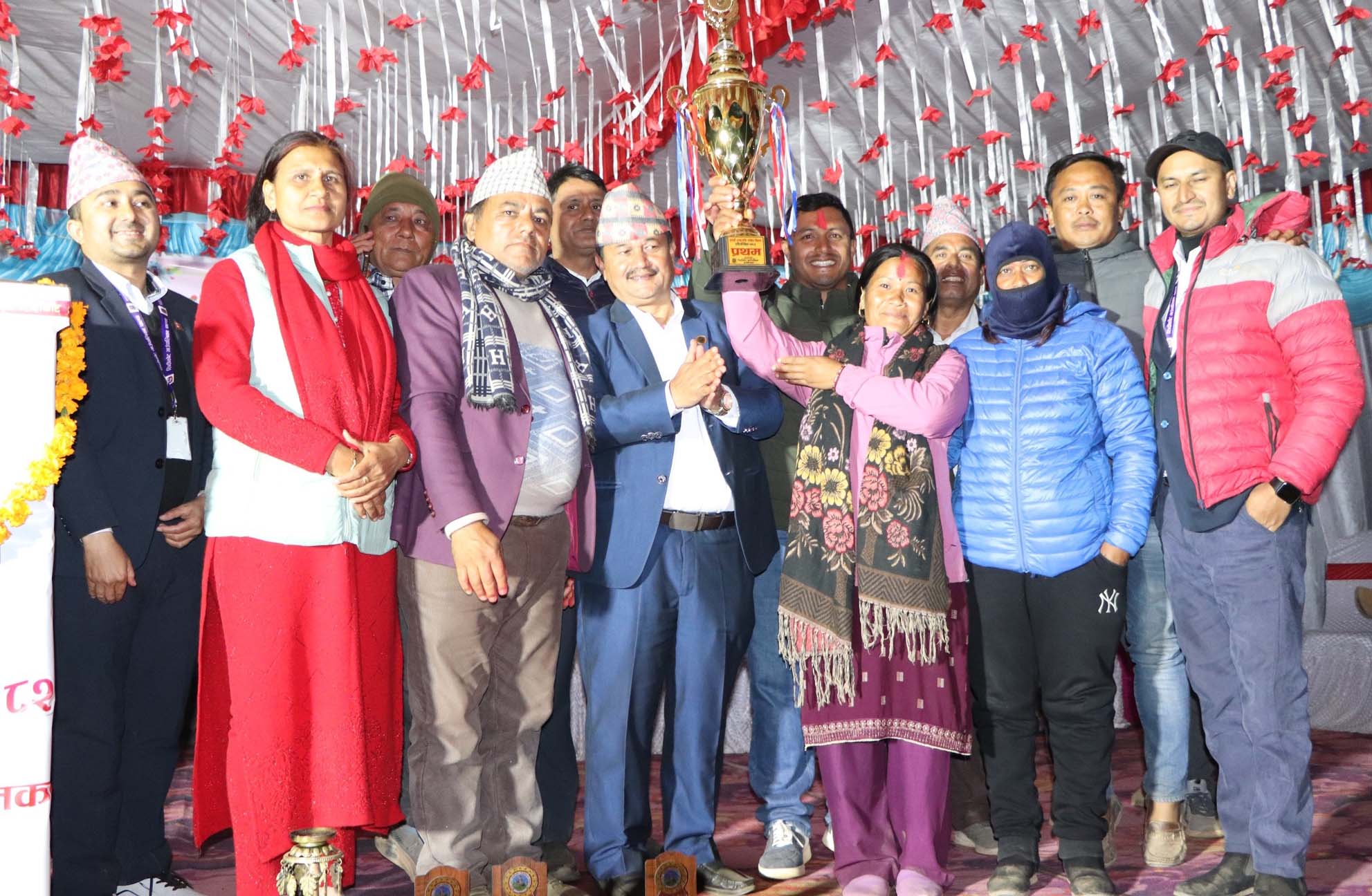 रिब्दीकोटमा भएको राष्ट्रपति रनिङ शिल्डको उपाधि नारायण माविलाई