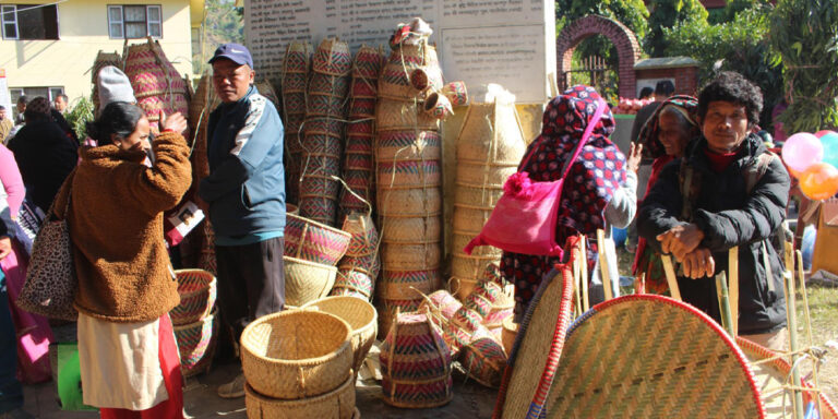 चोयाबाट बनेका हस्तकलाका सामग्रीमा आकर्षण घट्यो