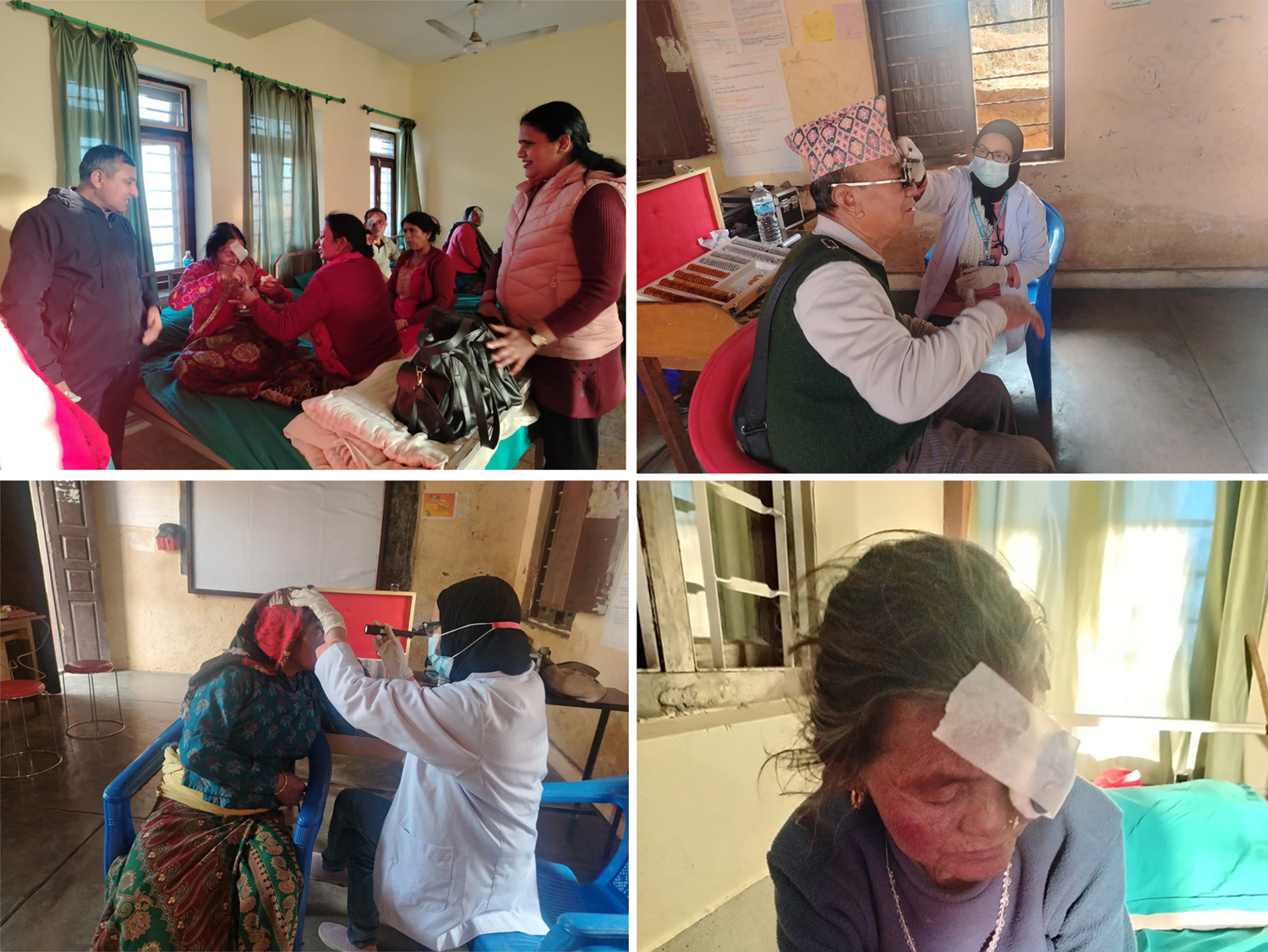 बगनासकालीकामा निःशुल्क आँखा शिविर : शल्यक्रियापछि जेष्ठ नागरिक उत्साहित