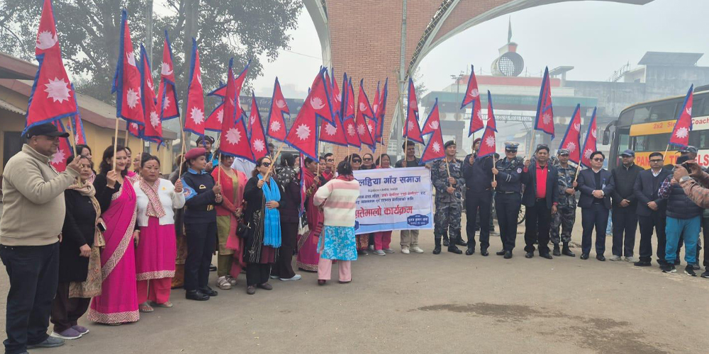 विद्युतीय पोलमा राष्ट्रिय झण्डा
