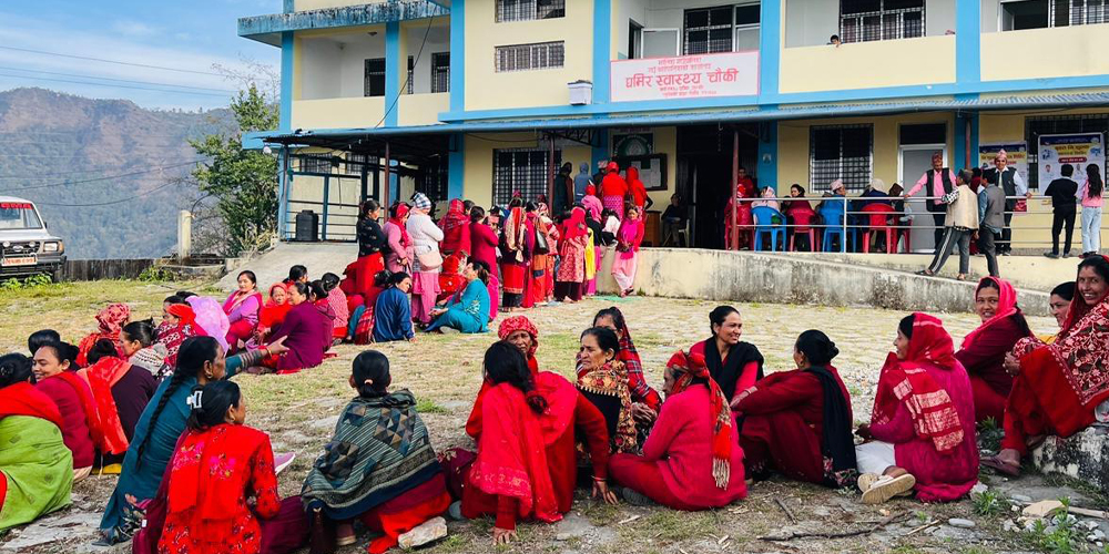 गुल्मीमा निःशुल्क स्वास्थ्य शिविरबाट एक हजार तीन सय लाभान्वित