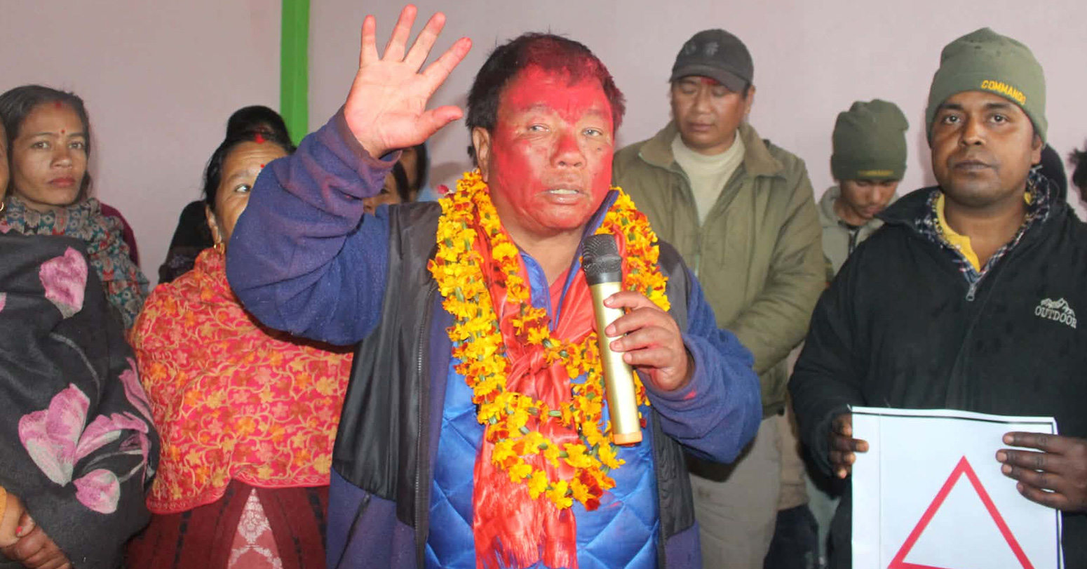 म्याग्दीमा स्वतन्त्र उम्मेदवार महाविर पुन निर्वाचित