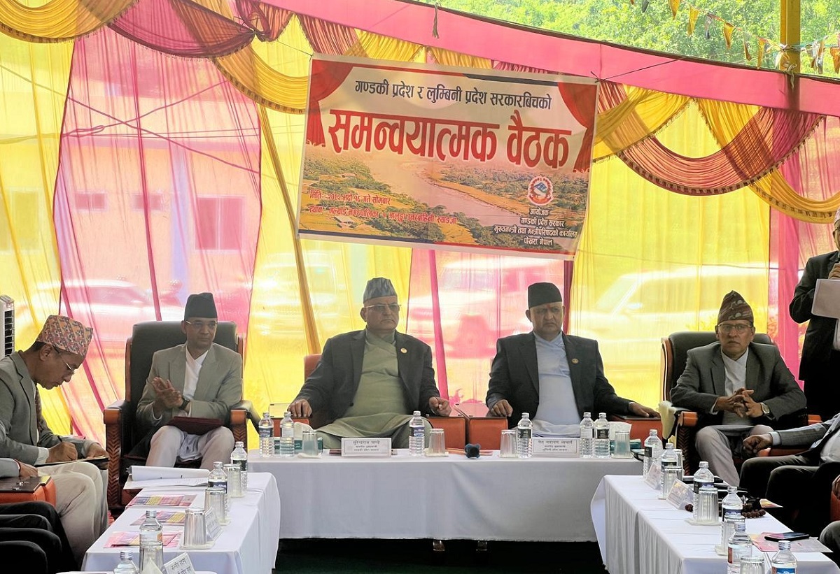 लुम्बिनी र गण्डकी प्रदेशका मुख्यमन्त्रीस्तरीय बैठक